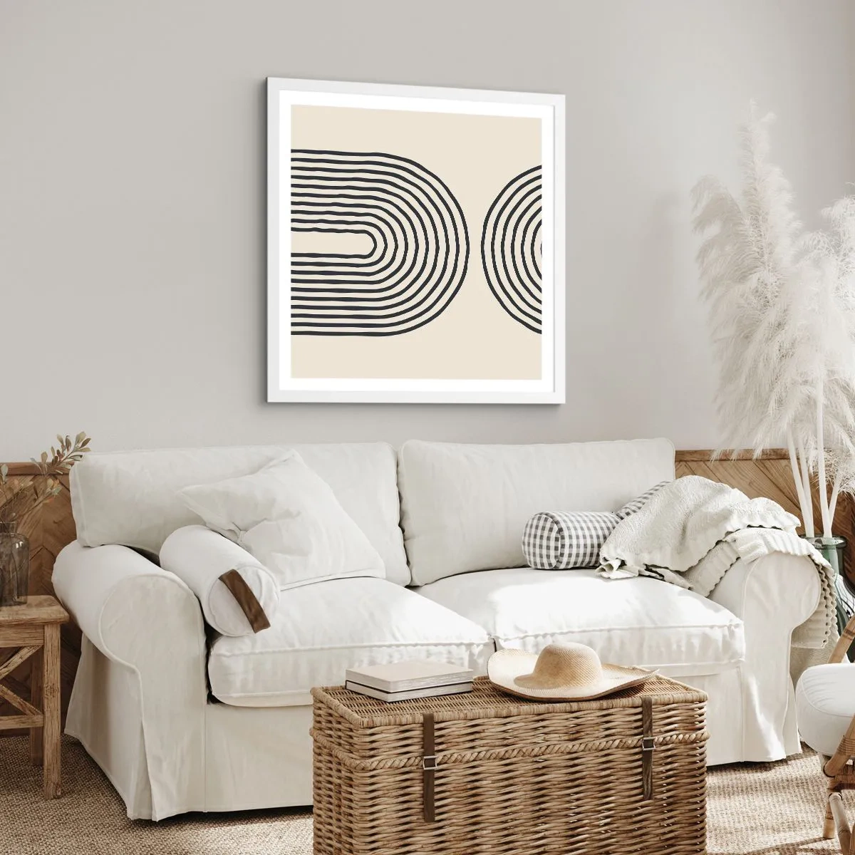 Plakat w białej ramie - Już za chwilę… - 60x60 cm