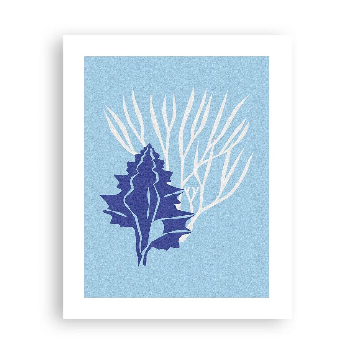 Plakat - Liściaste formy - 40x50 cm