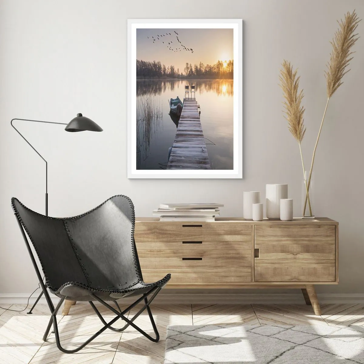 Plakat w białej ramie - Wrócę za jakiś czas - 50x70 cm