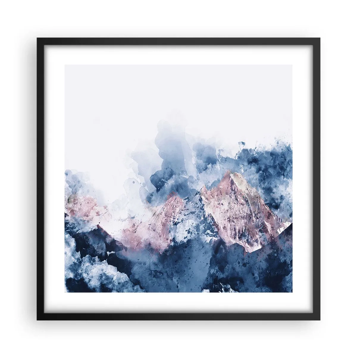 Plakat w czarnej ramie - To są szczyty! - 50x50 cm