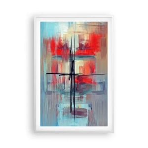 Plakat w białej ramie - Pejzaż w nieznanym wymiarze - 61x91 cm