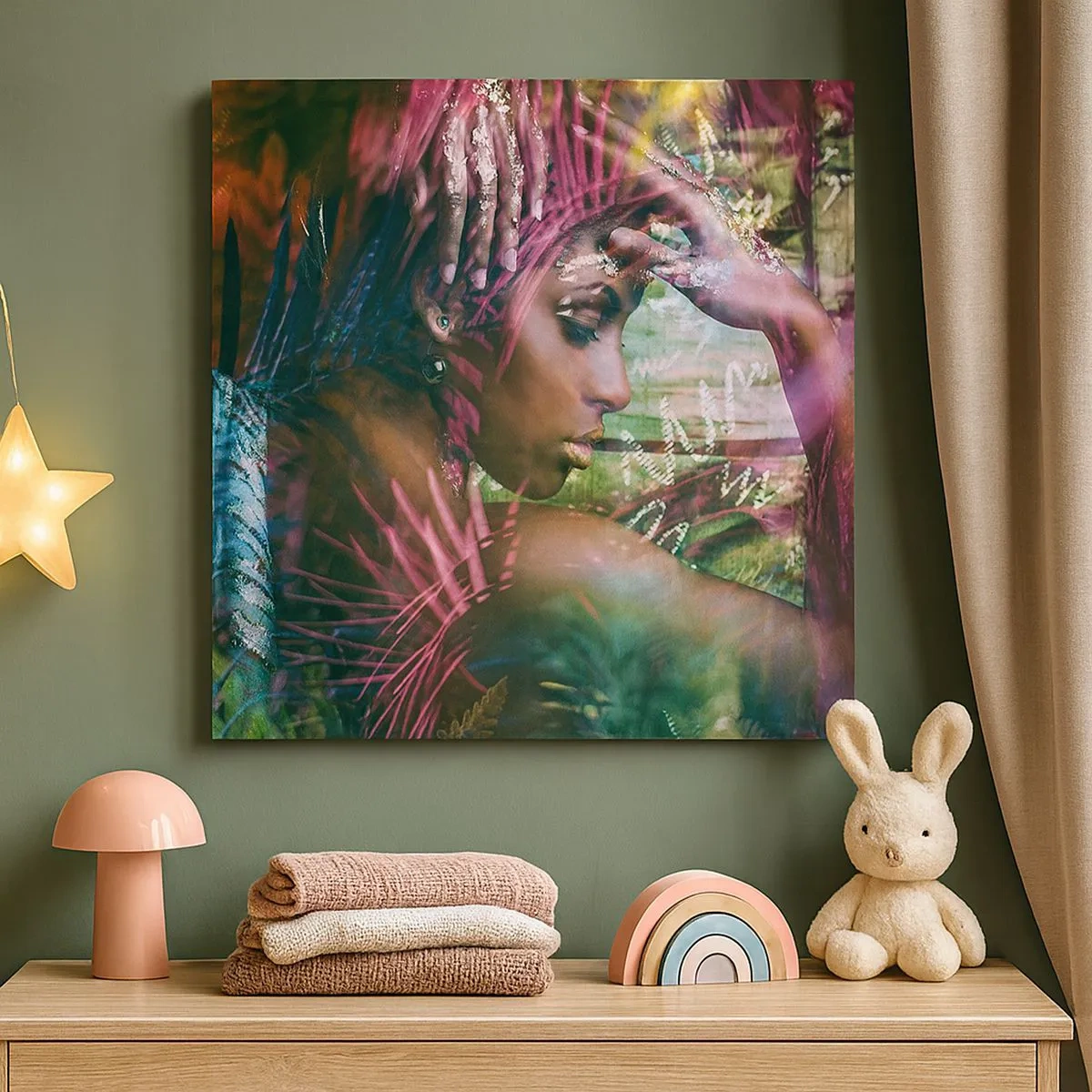 Obraz na płótnie - Matka Natura w dżungli - 30x30 cm