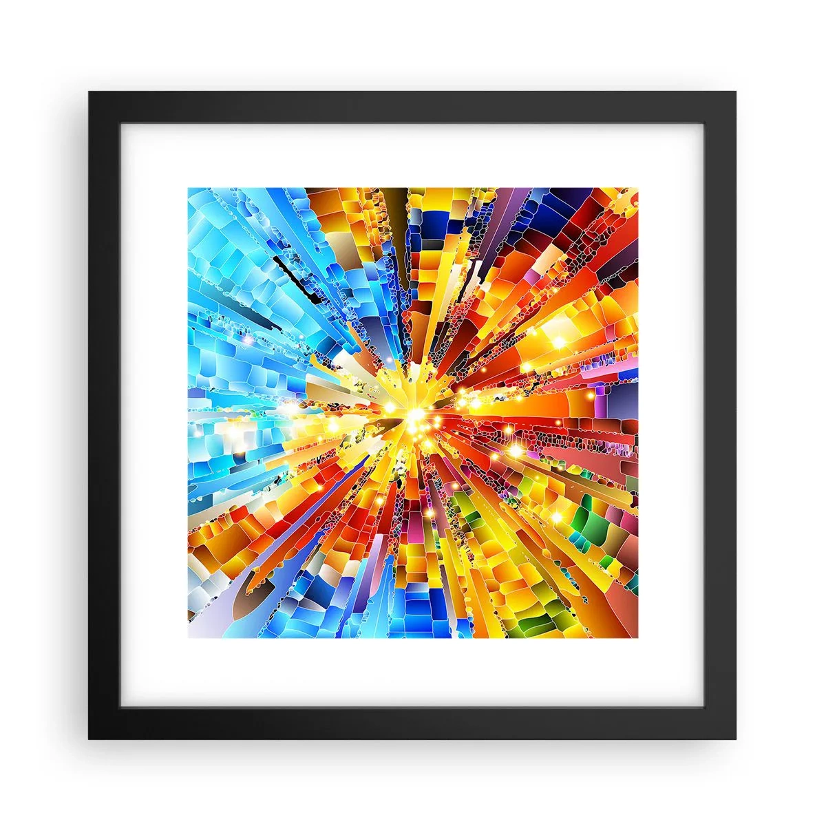 Plakat w czarnej ramie - In medias res - 30x30 cm