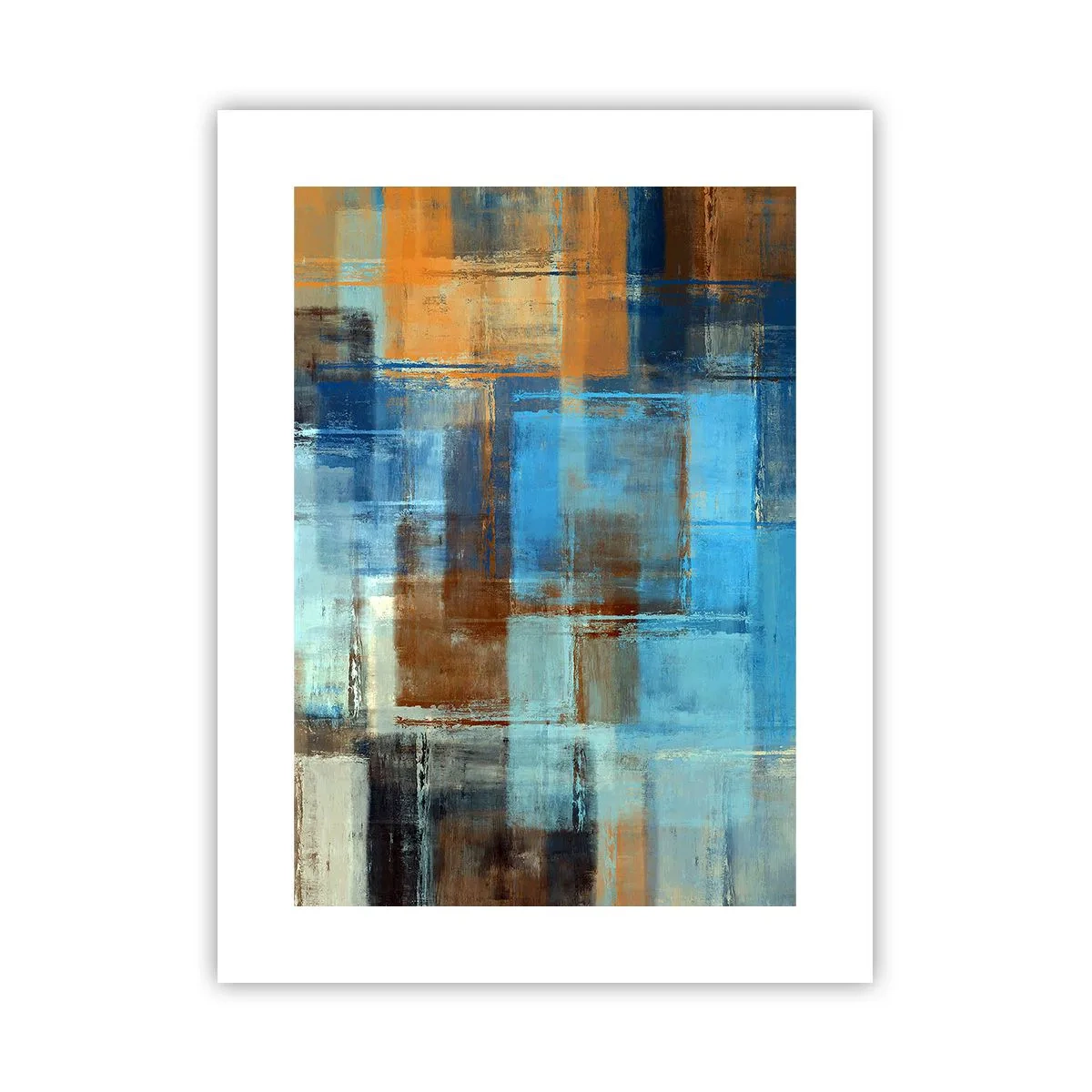 Plakat - Przez błękitną zasłonę - 30x40 cm
