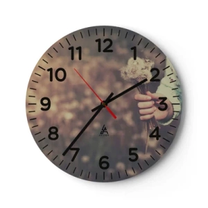 Zegar ścienny - Zatrzymaj je, proszę - 40x40 cm