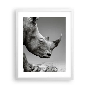 Plakat w białej ramie - Niepowstrzymana siła - 40x50 cm