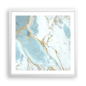 Plakat w białej ramie - Bogactwo kamienia - 50x50 cm