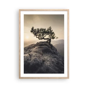 Plakat w ramie jasny dąb - Życie zawsze zwycięża - 50x70 cm