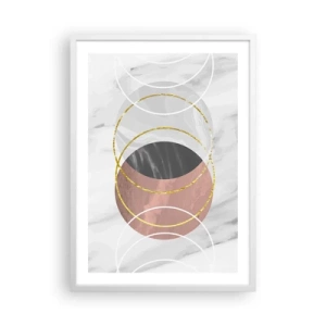 Plakat w białej ramie - Muzyka sfer - 50x70 cm