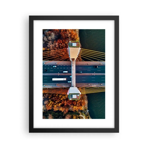 Plakat w czarnej ramie - ZA wodami, za lasami - 30x40 cm