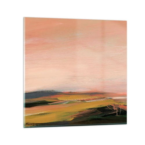 Obraz na szkle - W różowej tonacji - 30x30 cm