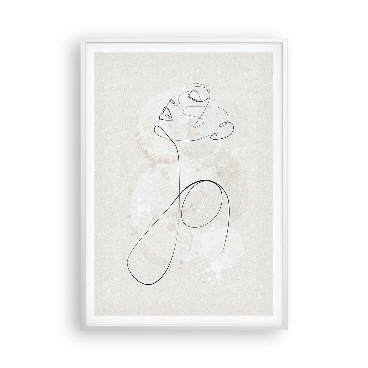 Plakat w białej ramie - Spirala piękna - 70x100 cm