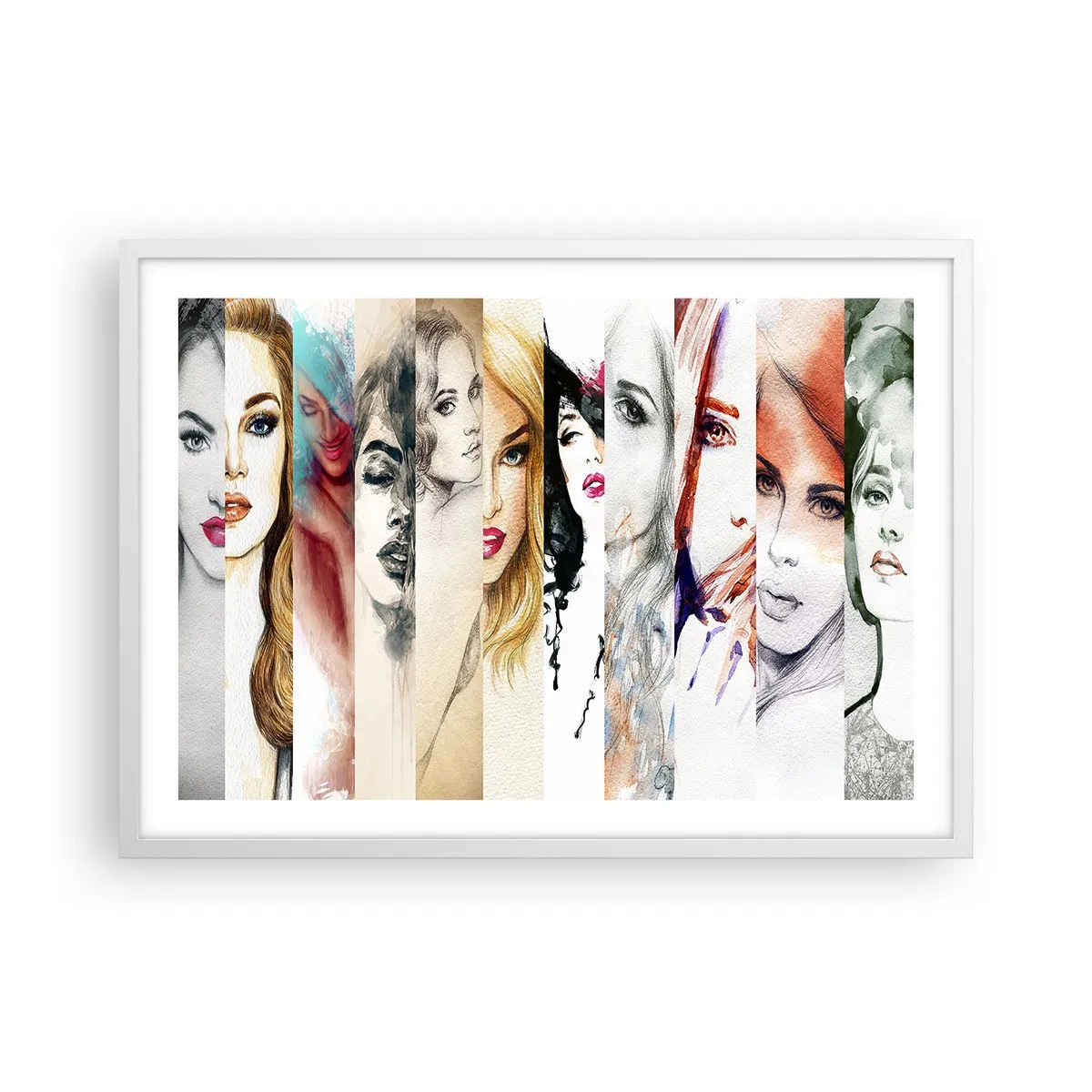 Plakat w białej ramie - I zawsze to TY - 70x50 cm