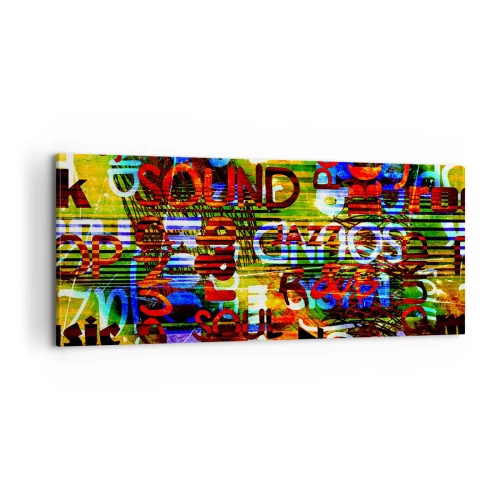 Obraz na płótnie - Wszystkie barwy dźwięku - 100x40 cm