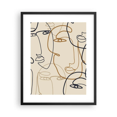 Plakat w czarnej ramie - Portret zwielokrotniony - 40x50 cm