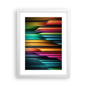 Plakat w białej ramie - Świetlne organy - 30x40 cm