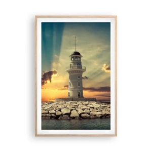 Plakat w ramie jasny dąb - Światło - Dobro - Piękno - 61x91 cm