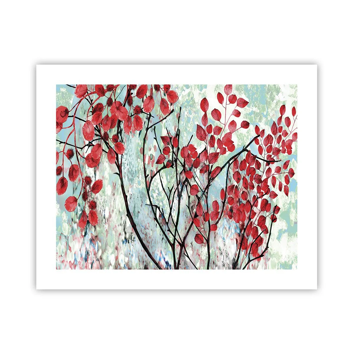 Plakat - Drzewo w szkarłacie - 50x40 cm