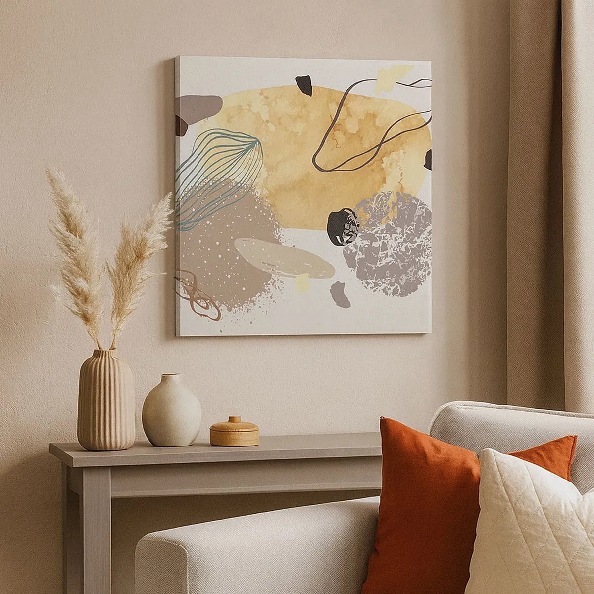 Obraz na płótnie - Plumkologia stosowana - 30x30 cm