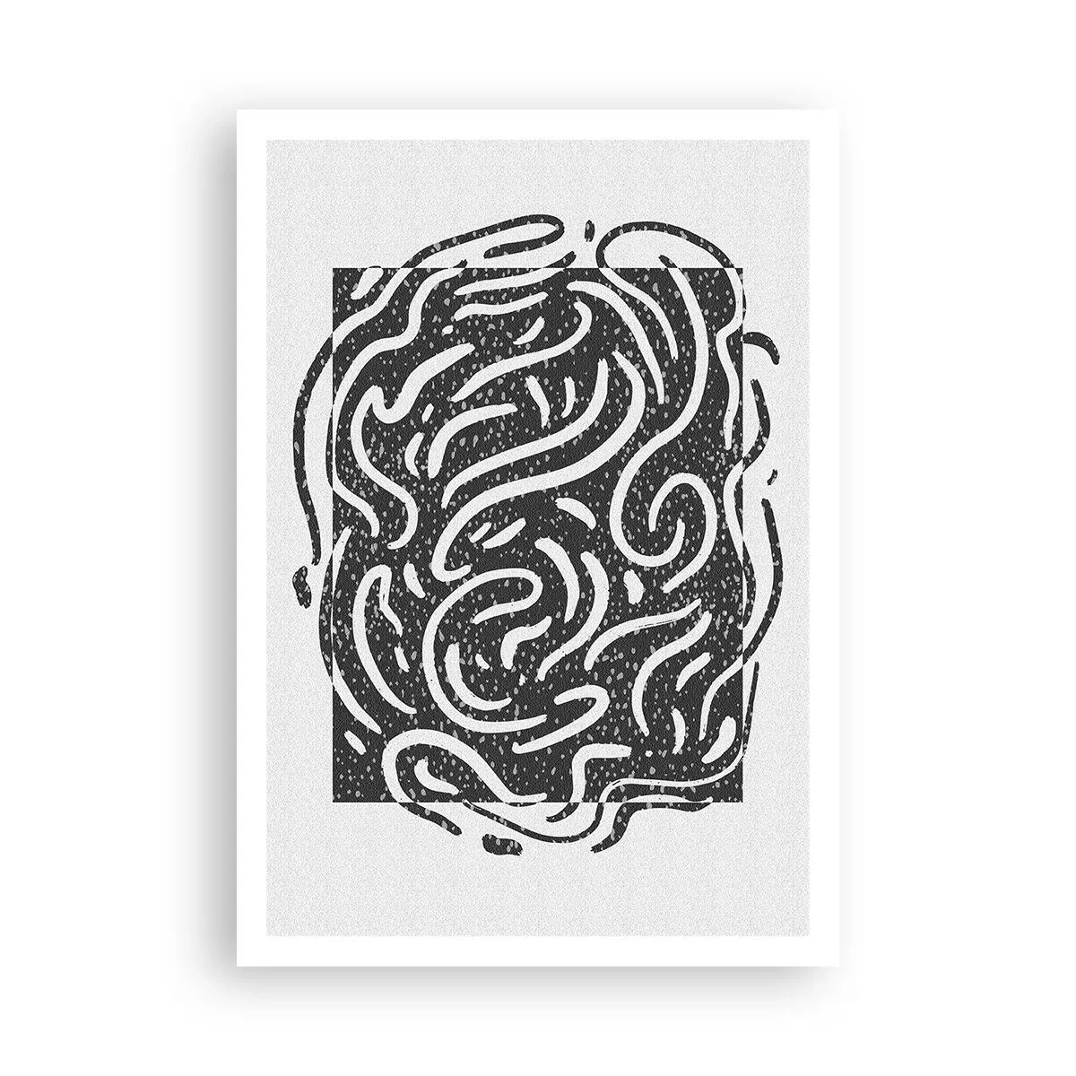 Plakat - Abstrakcja: taniec radości - 70x100 cm