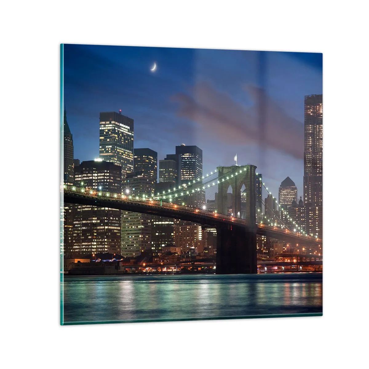 Obraz na szkle - Rozjarzona noc - 30x30 cm