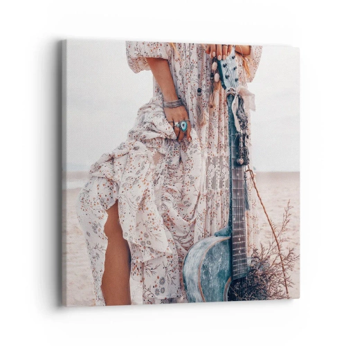 Obraz na płótnie - Dzieci kwiaty w drodze - 40x40 cm