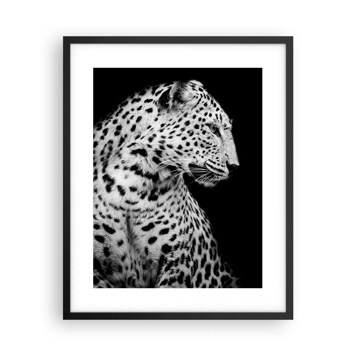 Plakat w czarnej ramie - Prawy profil doskonały! - 40x50 cm