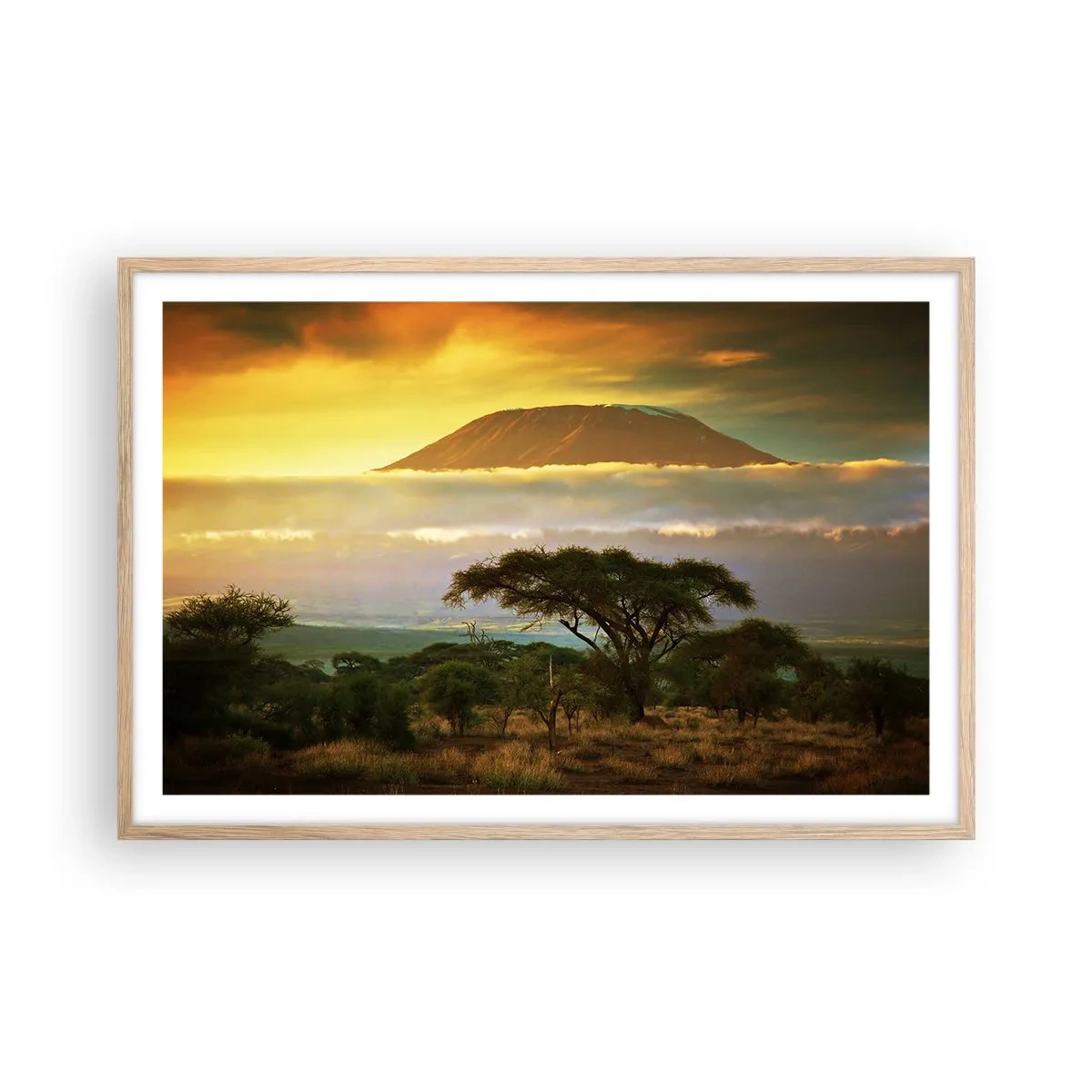 Plakat w ramie jasny dąb - Sen podróżnika - 91x61 cm