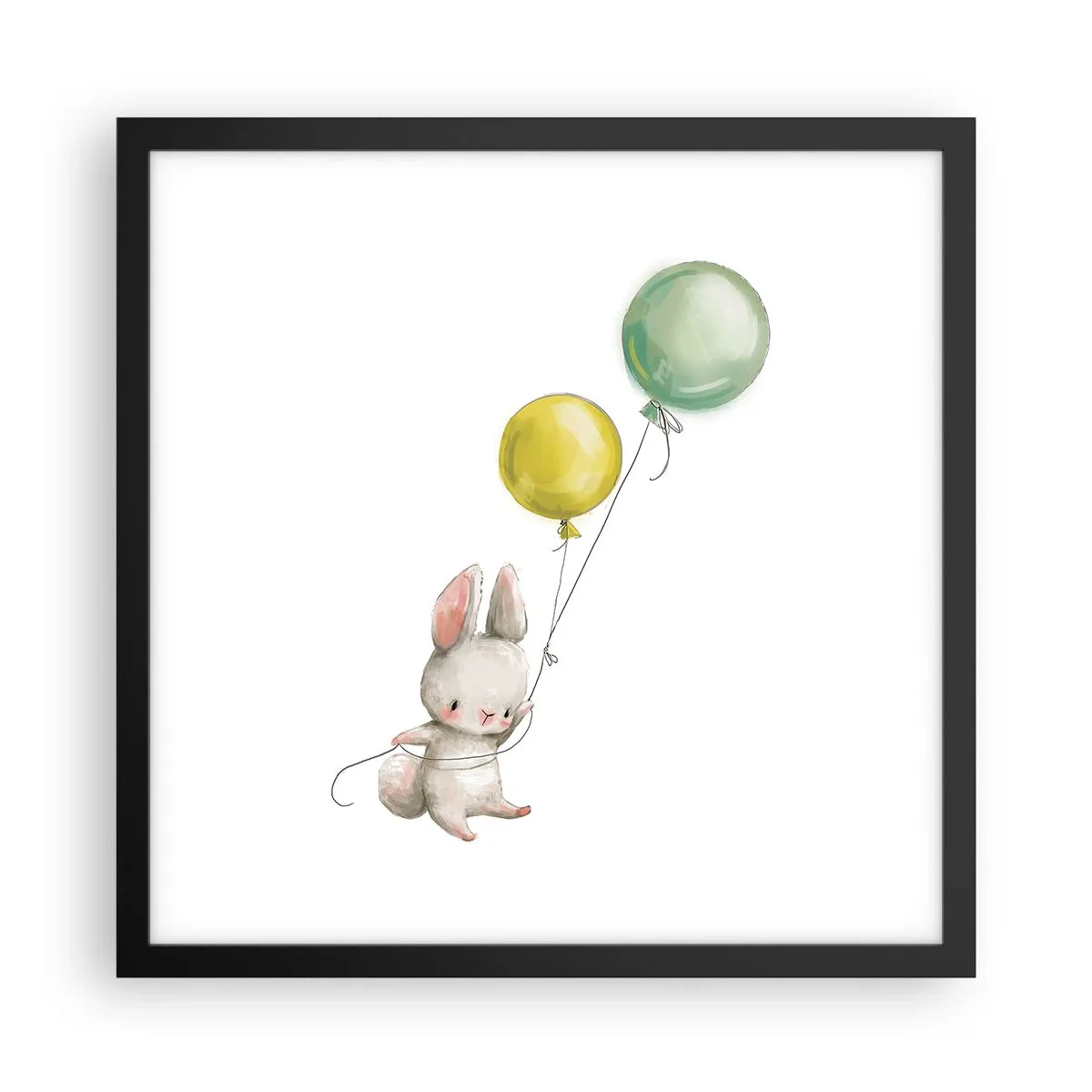 Plakat w czarnej ramie - Też polecę! - 40x40 cm