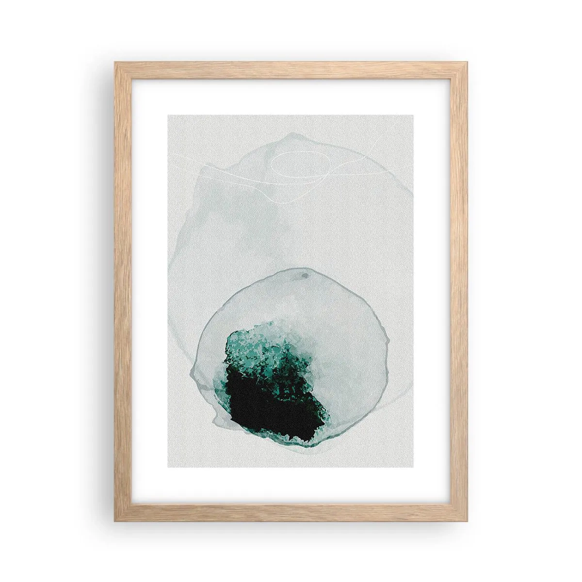 Plakat w ramie jasny dąb - W kropli wody - 30x40 cm