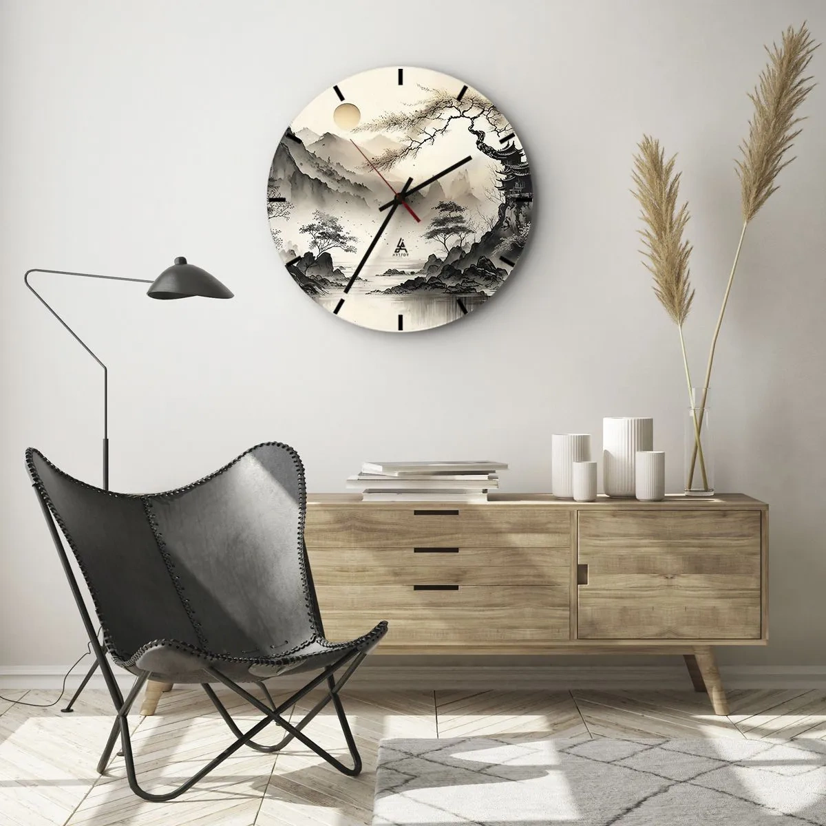 Zegar ścienny - Niepowtarzalny urok orientu - 40x40 cm