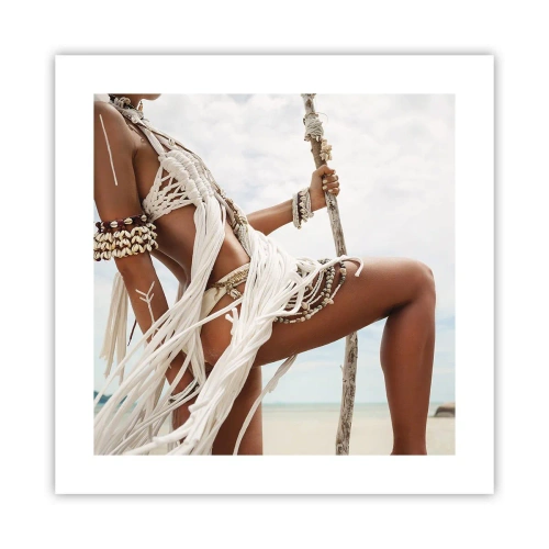 Plakat - Kapłanka słońca - 40x40 cm