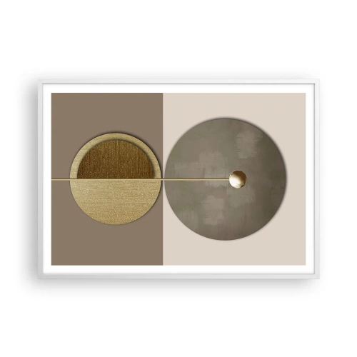 Plakat w białej ramie - Doskonała równowaga - 100x70 cm
