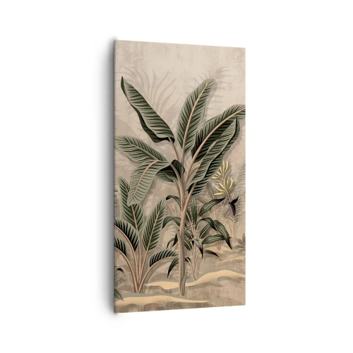 Obraz na płótnie - Rycina w kolonialnym stylu - 65x120 cm