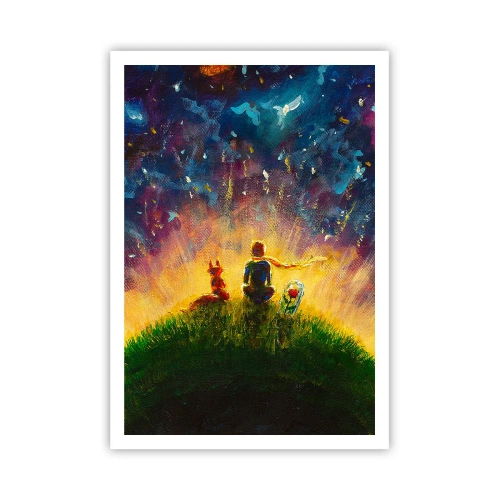 Plakat - Miłość i przyjaźń - cały świat - 70x100 cm