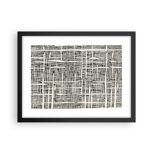 Plakat w czarnej ramie - Kompozycja utkana - 40x30 cm