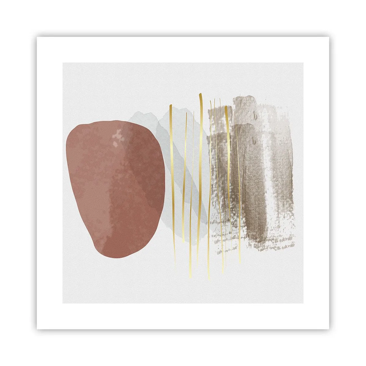 Plakat - Abstrakcyjna kolumnada - 40x40 cm