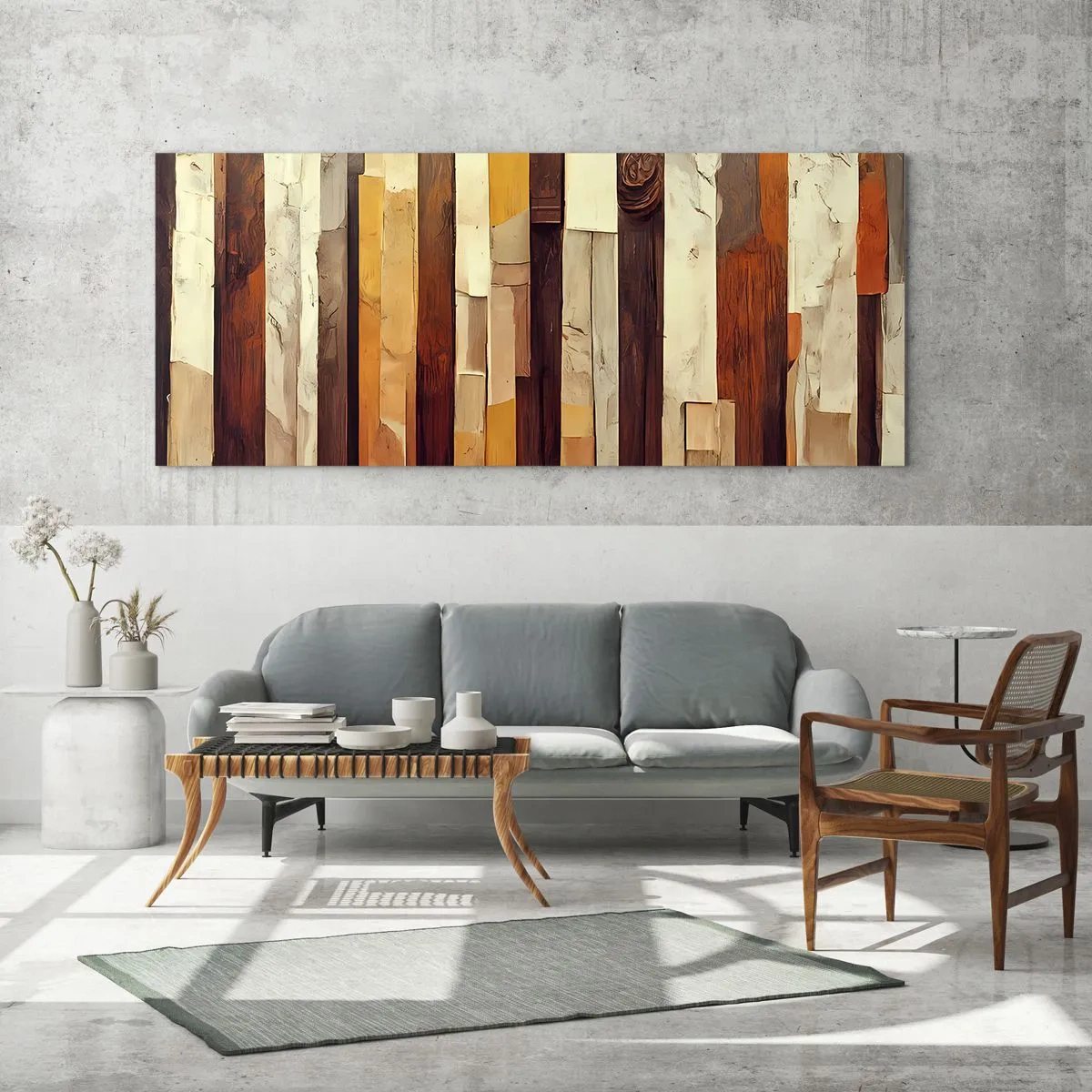 Obraz na szkle - Hymn leśnych drzew - 100x40 cm