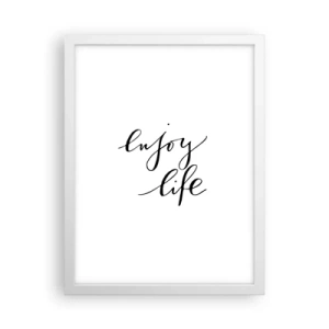 Plakat w białej ramie - Nic dodać… - 30x40 cm