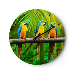 Zegar ścienny - A słyszałaś, że ona…? - 40x40 cm