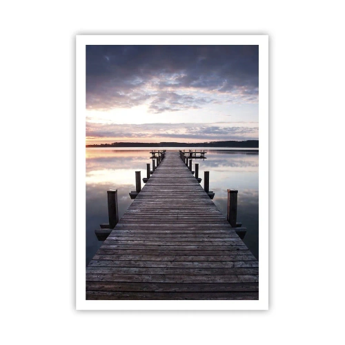 Plakat - Cicha granica dnia i nocy - 70x100 cm