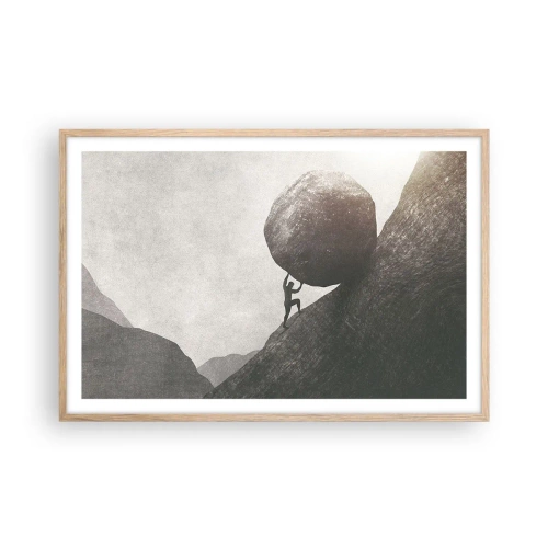 Plakat w ramie jasny dąb - Wierzę wbrew nadziei - 91x61 cm