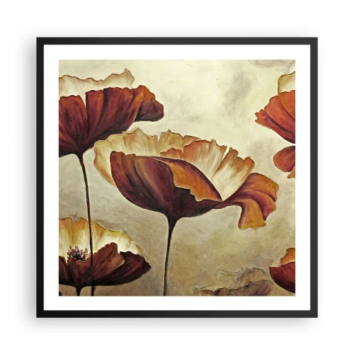 Plakat w czarnej ramie - Łąki łan - 60x60 cm