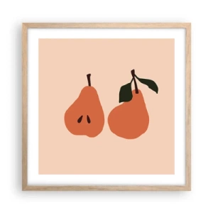 Plakat w ramie jasny dąb - Sama słodycz - 50x50 cm