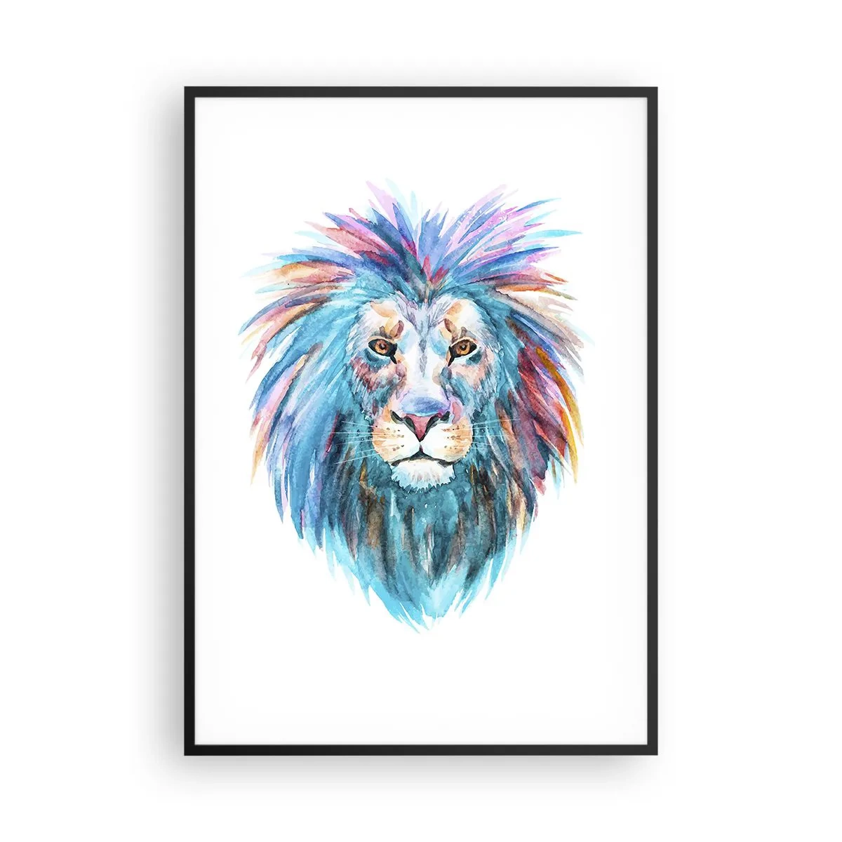 Plakat w czarnej ramie - Elektryzująca aura - 70x100 cm