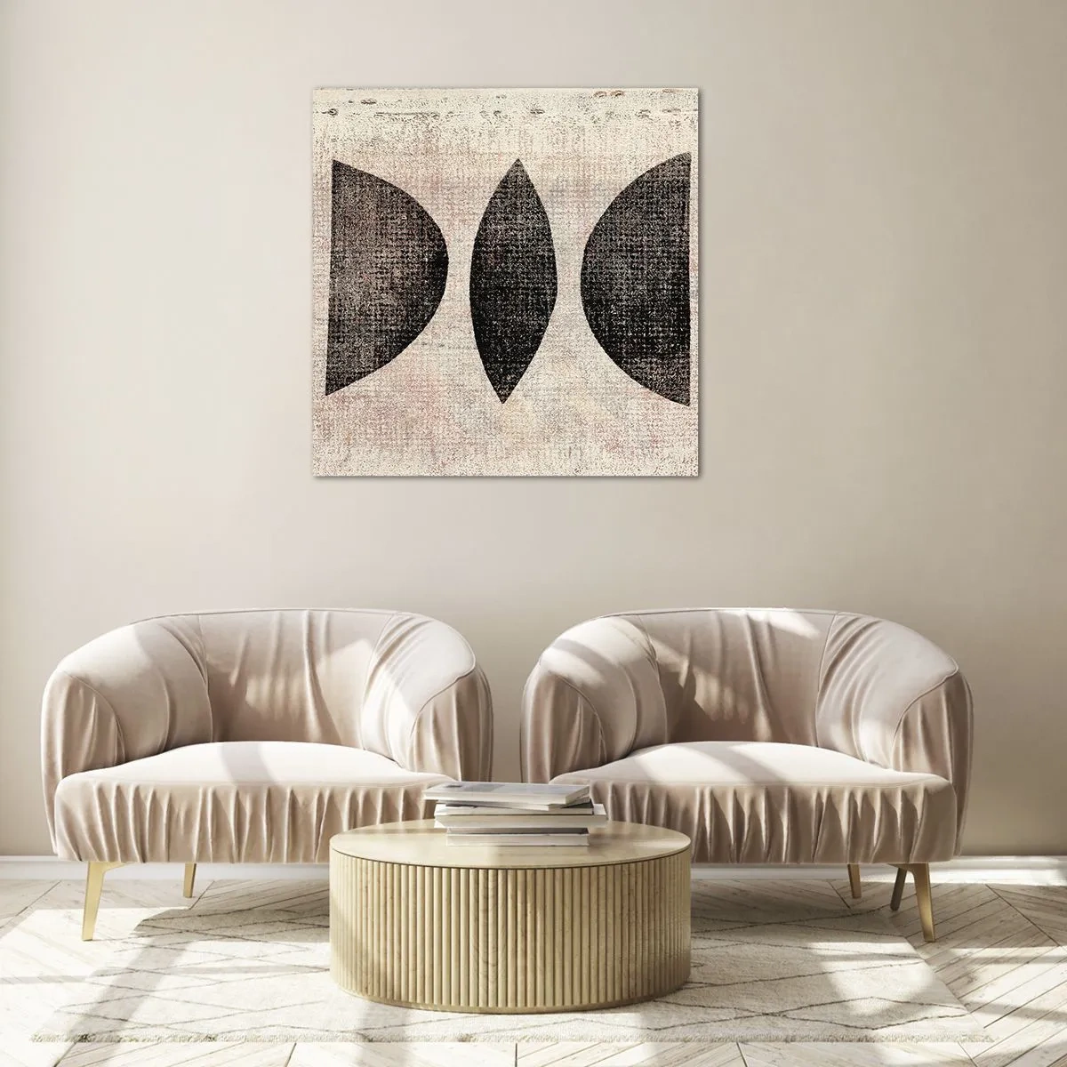 Obraz na szkle - Etniczna abstrakcja - 30x30 cm