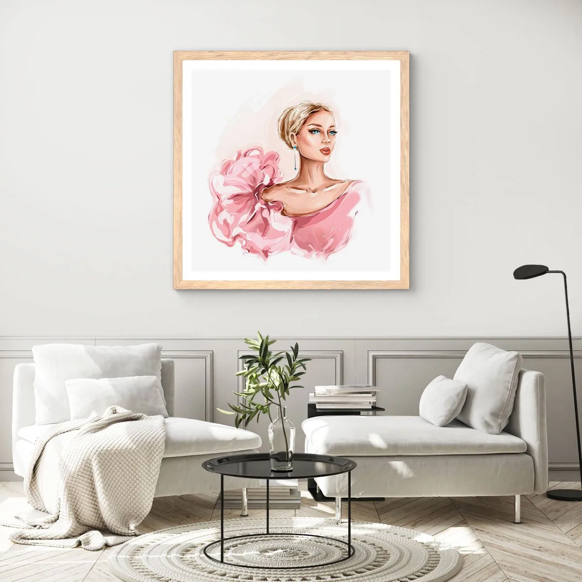 Plakat w ramie jasny dąb - Jak  malowana… - 50x50 cm