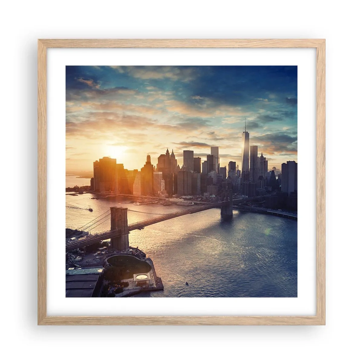 Plakat w ramie jasny dąb - Pomnik kultury Zachodu - 50x50 cm