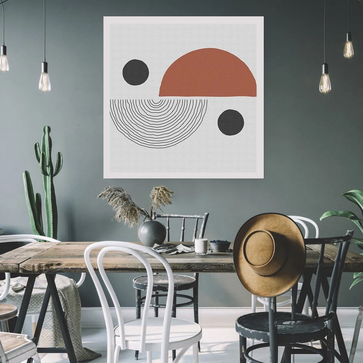 Plakat - Doskonałość koła - 40x40 cm