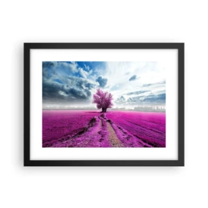 Plakat w czarnej ramie - Wrzosowisko - uroczysko - 40x30 cm